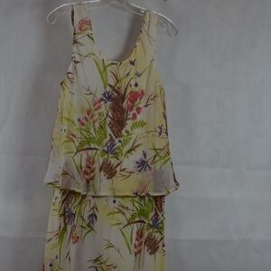 Bellessa Flowered Light Airy Dress Wedding/Party SZ XL
